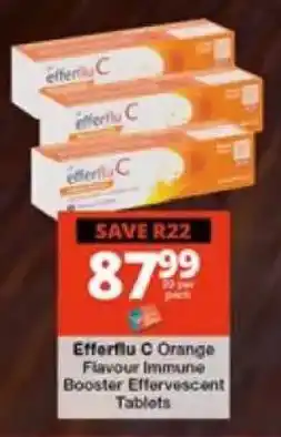 Checkers Efferflu C Orange Flavour Immune Booster Effervescent Tablets offer
