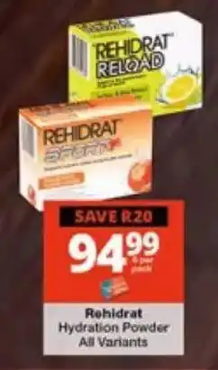 Checkers Rehidrat Hydration Powder offer