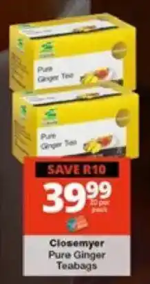 Closemyer Pure Ginger Teabags