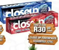 Take 'n Pay CLOSE UP TOOTHPASTE ASSORTED offer