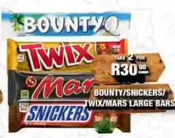 Take 'n Pay Bounty/Twix/Mars/Snickers Large Bars offer