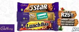 Take 'n Pay Cadbury Count Lines Assorted offer