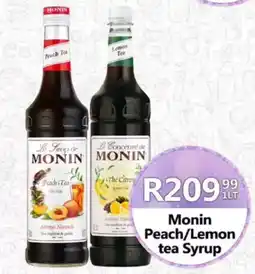 Take 'n Pay Monin Peach/Lemon tea Syrup offer