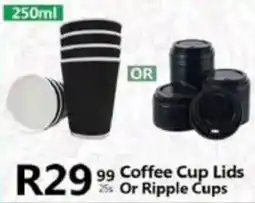 Take 'n Pay Coffee Cup Lids Or Ripple Cups offer