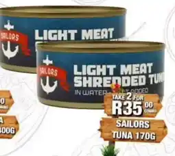 Take 'n Pay Sailors Light Meat Shredded Tuna offer