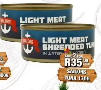 Take 'n Pay Sailors Light Meat Shredded Tuna offer