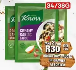 Take 'n Pay Knorr Dry Sauces or Gravies Assorted offer