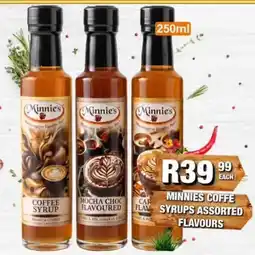 Take 'n Pay Minnies Coffee Syrups Assorted Flavours offer