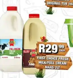 Take 'n Pay First Choice Fresh Milk/Full Cream Maas offer