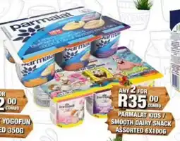 Take 'n Pay Parmalat Kids / Smooth Dairy Snack Assorted offer