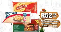 Take 'n Pay PARMALAT/MELROSE/PRESIDENT CHEESE SLICES offer