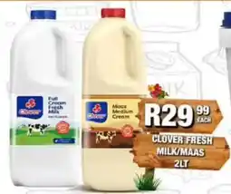 Take 'n Pay Clover Fresh Milk/Maas offer