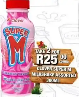 Take 'n Pay Clover Super M Milkshake Assorted offer