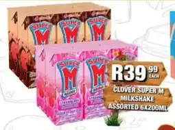 Take 'n Pay Clover Super M Milkshake Assorted offer