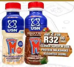 Take 'n Pay Clover Super M USN Protein Milkshake Assorted offer