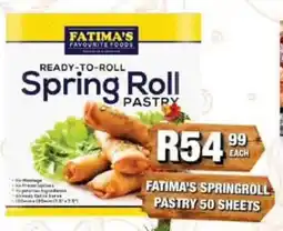 Take 'n Pay Fatima's Favourite Foods Ready-to-roll Spring Roll Pastry offer