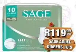 Take 'n Pay SAGE ADULT DIAPERS 10'S offer