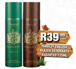 Take 'n Pay Yardley English Blazer Deodorants Assorted offer