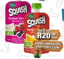 Take 'n Pay Rhodes Squish 100% Fruit Puree offer