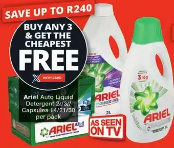 Checkers Ariel Auto Liquid Detergent offer