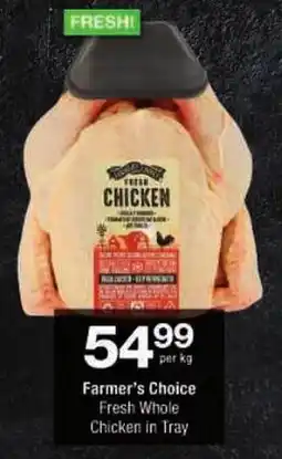 Checkers Farmer's Choice Fresh Whole Chicken in Tray offer