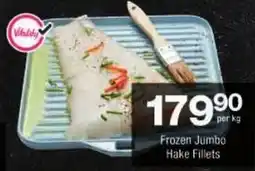 Checkers Frozen Jumbo Hake Fillets offer