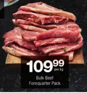 Checkers Bulk Beef Forequarter Pack offer