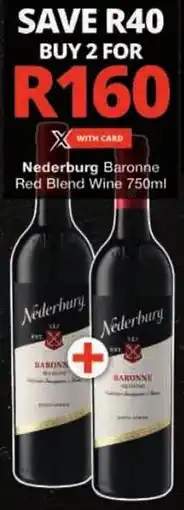 Checkers Nederburg Baronne Red Blend Wine offer