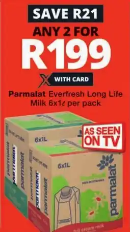 Checkers Parmalat Everfresh Long Life Milk offer