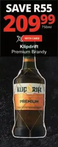 Checkers Klipdrift Premium Brandy offer