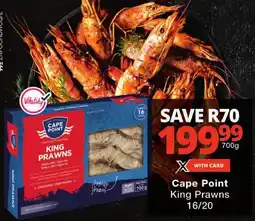 Checkers Cape Point King Prawns offer
