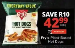 Checkers Fry's Plant-Based Hot Dogs offer