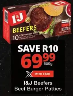 Checkers I&J Beefeers Beef Burger Patties offer