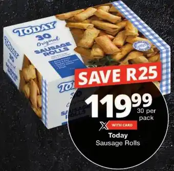 Checkers Today Sausage Rolls offer