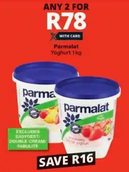 Checkers Parmalat Yoghurt offer