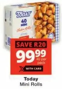 Checkers Today Mini Rolls offer
