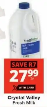 Checkers Crystal Valley Fresh Milk offer