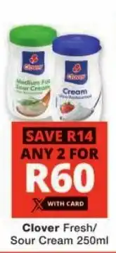 Checkers Clover Fresh/ Sour Cream offer