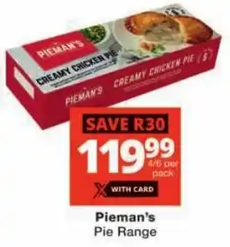 Checkers Pieman's Creamy Chicken Pie offer