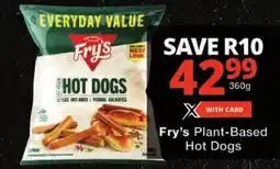 Checkers Fry's Plant-Based Hot Dogs offer
