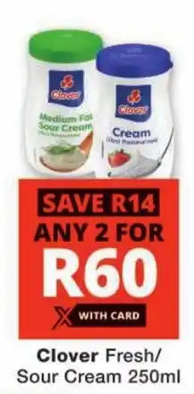 Checkers Clover Fresh/ Sour Cream offer