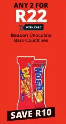 Checkers Beacon Chocolate Bars Countlines offer