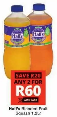 Checkers Hall's Blended Fruit Squash offer