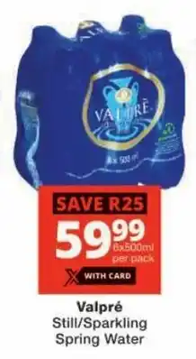 Checkers Valpré Spring Water offer