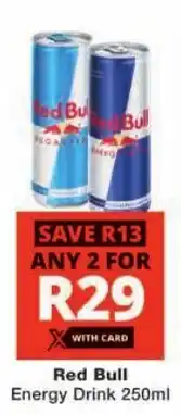 Checkers Red Bull Energy Drink offer