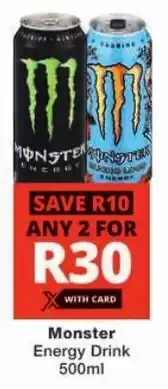 Checkers Monster Energy Drink offer