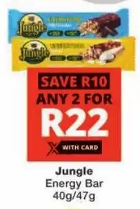 Checkers Jungle Energy Bar offer