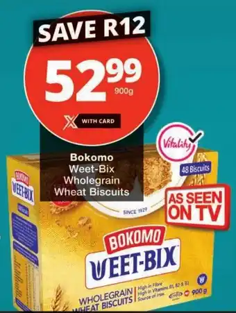 Checkers Bokomo Weet-Bix Wholegrain Wheat Biscuits offer