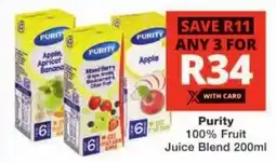 Checkers Purity Fruit Juice Blend offer