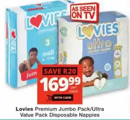 Checkers Lovies Premium Jumbo Pack/Ultra offer